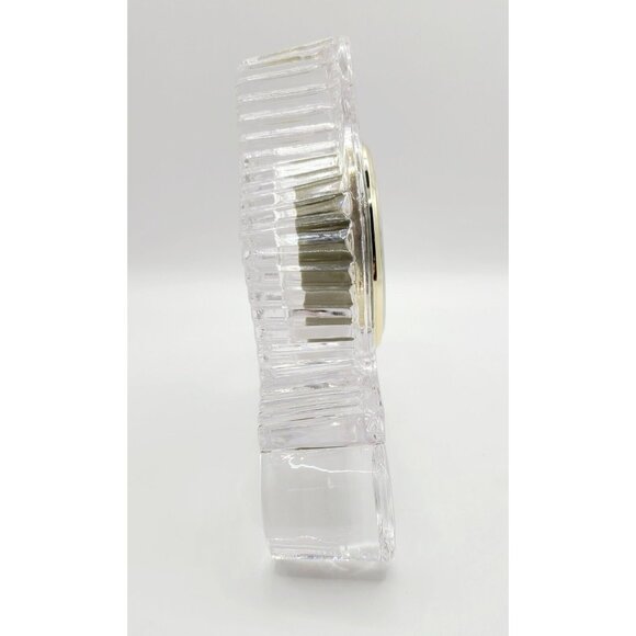 Vintage Crystal Desk Mantel Shelf Clock Quartz Untested Excellent Condition - Picture 5 of 9